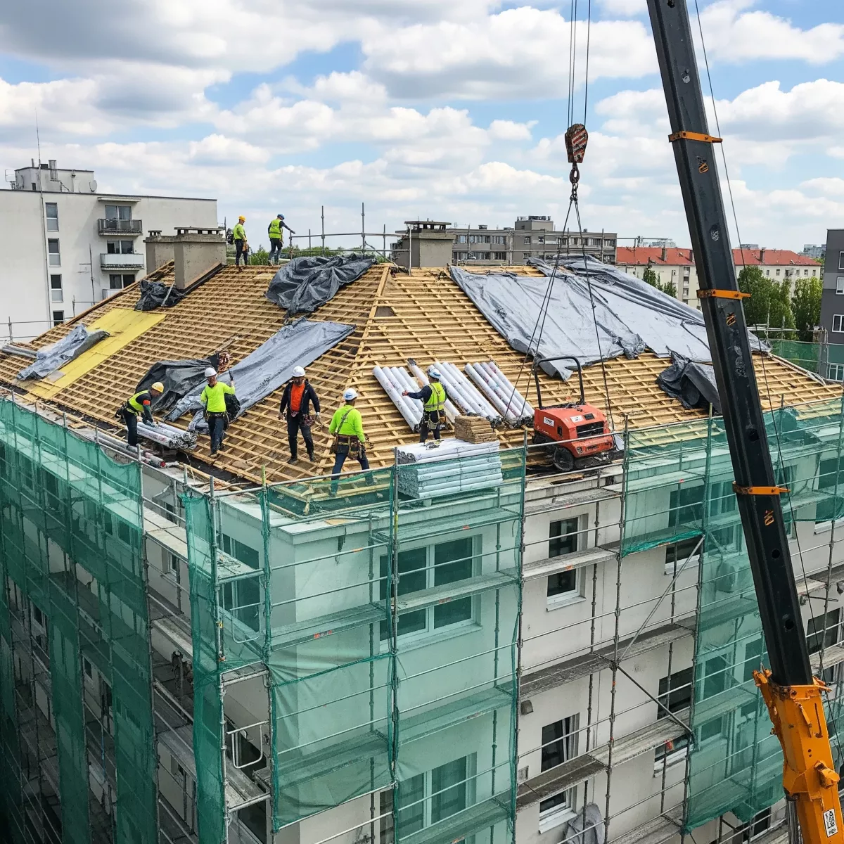 Immeuble rénové Rénovation ou extension Locaux professionnels ou Bâtiments d'habitation